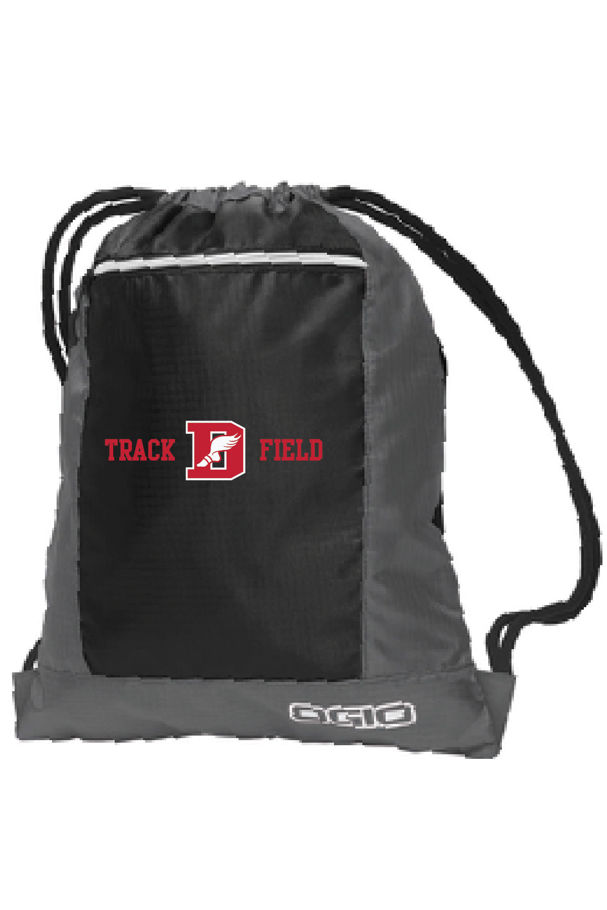 SUPPORT TRACK & FIELD: Drawstring Cinch Bag w/ Embroidered Logo